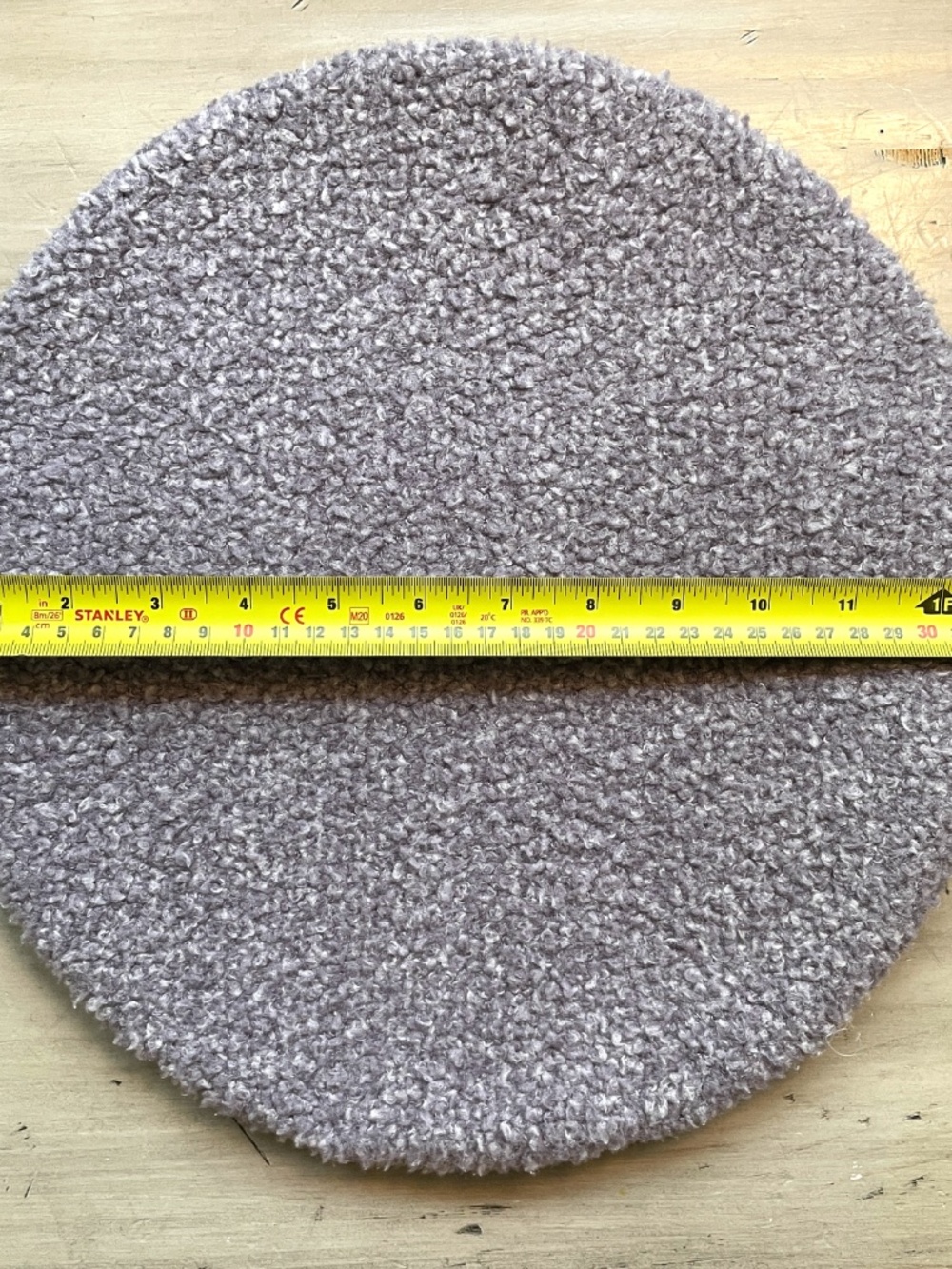 Round Non-Slip Seating Pads, Set of 4 (Grey, ~13 in / 33 cm)